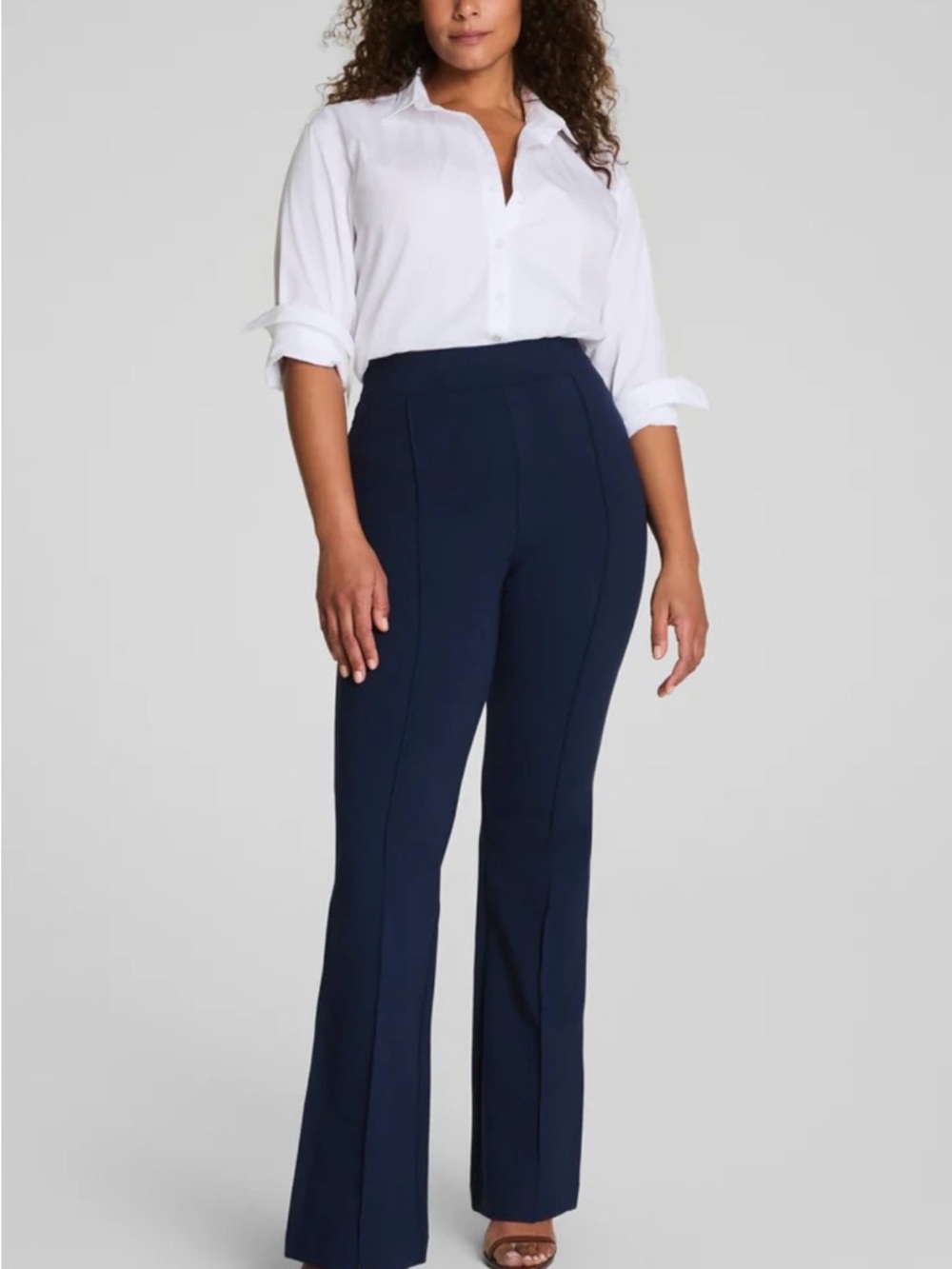 SPANXsmooth™ PerfectFit Ponte Flare Pant – Navy – Size Large – Never Worn